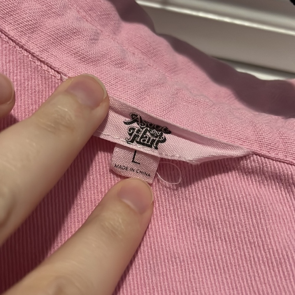 Pink Jumpsuit with Peace Symbol - Picture 4 of 6